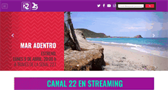 Desktop Screenshot of canal22.org.mx