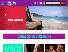 Tablet Screenshot of canal22.org.mx