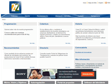 Tablet Screenshot of corporativo.canal22.org.mx